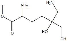 2,6-Diamino-5-hydroxy-5-(hydroxymethyl)hexanoic acid methyl ester Struktur