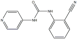 1-[(2-Cyanophenyl)]-3-(pyridin-4-yl)urea Struktur