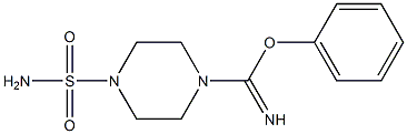 N-Sulfamoyl[phenoxy(piperazin-1-yl)methan]imine Struktur