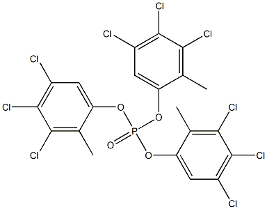 Phosphoric acid tris(3,4,5-trichloro-2-methylphenyl) ester Struktur