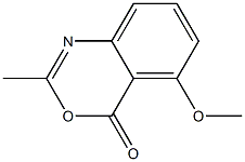 2-Methyl-5-methoxy-4H-3,1-benzoxazin-4-one Struktur