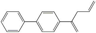 4-(1-Methylene-3-butenyl)-1,1'-biphenyl Struktur