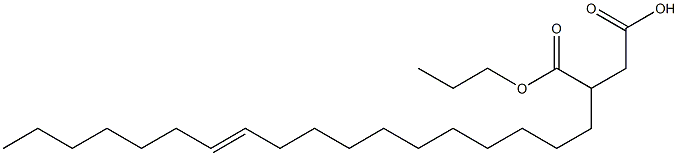 3-(11-Octadecenyl)succinic acid 1-hydrogen 4-propyl ester Struktur