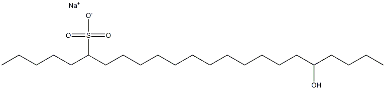 19-Hydroxytricosane-6-sulfonic acid sodium salt Struktur