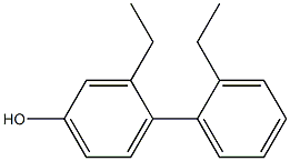 4-(2-Ethylphenyl)-3-ethylphenol Struktur