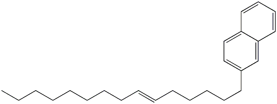 2-(6-Pentadecenyl)naphthalene Struktur