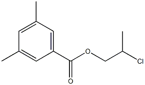 3,5-Dimethylbenzenecarboxylic acid 2-chloropropyl ester Struktur