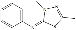 3,5-Dimethyl-N-phenyl-1,3,4-thiadiazol-2(3H)-imine Struktur