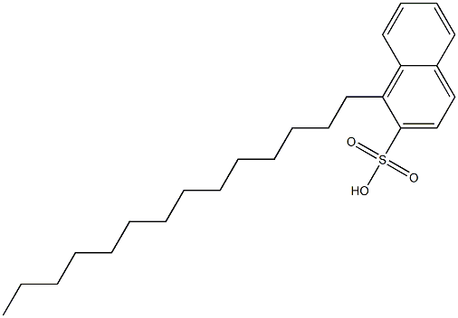 1-Tetradecyl-2-naphthalenesulfonic acid Struktur