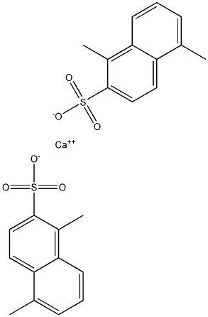 Bis(1,5-dimethyl-2-naphthalenesulfonic acid)calcium salt Struktur