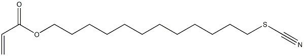 Acrylic acid 12-thiocyanatododecyl ester Struktur