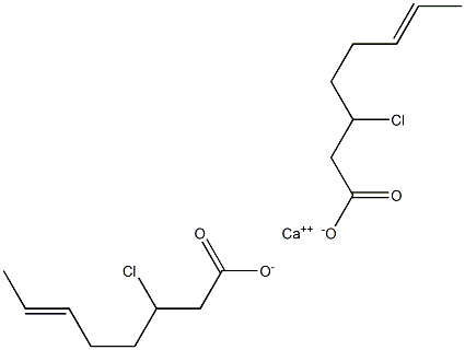 Bis(3-chloro-6-octenoic acid)calcium salt Struktur