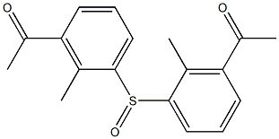 Methyl[3-acetylphenyl] sulfoxide Struktur