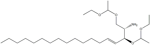 (2S,3S)-1,3-Bis(1-ethoxyethoxy)-4-octadecen-2-amine Struktur