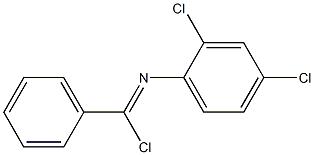 Chloro(phenyl)-N-(2,4-dichlorophenyl)methanimine Struktur