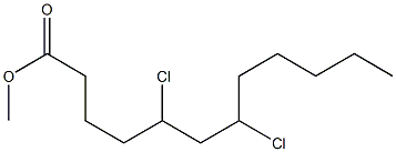 5,7-Dichlorolauric acid methyl ester Struktur