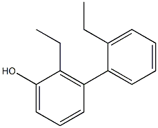 3-(2-Ethylphenyl)-2-ethylphenol Struktur