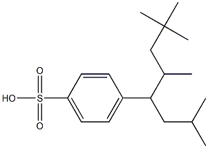 4-[2,4,4-Trimethyl-1-(2-methylpropyl)pentyl]benzenesulfonic acid Struktur