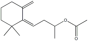 4-(2,2-Dimethyl-6-methylenecyclohexylidene)-2-butanol acetate Struktur