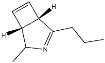 (1S,5R)-4-Methyl-2-propyl-3-azabicyclo[3.2.0]hepta-2,6-diene Struktur