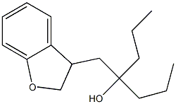 1-Propyl-1-[(2,3-dihydrobenzofuran)-3-ylmethyl]butan-1-ol Struktur