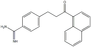 4-[3-Oxo-3-(1-naphtyl)propyl]benzamidine Struktur