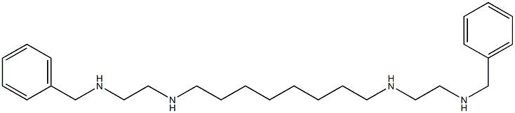 N,N'-Bis(2-benzylaminoethyl)-1,8-octanediamine Struktur