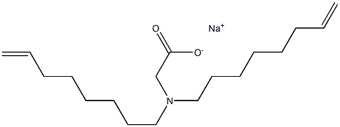 N,N-Di(7-octenyl)glycine sodium salt Struktur