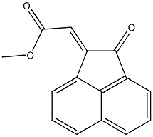 2-Oxoacenaphthen-1-ylideneacetic acid methyl ester Struktur