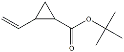 2-Ethenylcyclopropane-1-carboxylic acid tert-butyl ester Struktur