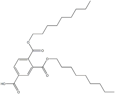 1,2,4-Benzenetricarboxylic acid hydrogen 1,2-dinonyl ester Struktur