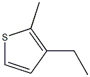 3-Ethyl-2-methylthiophene Struktur