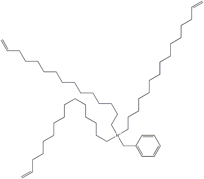 Tri(14-pentadecenyl)benzylaminium Struktur