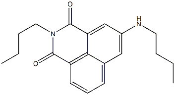 2-Butyl-5-(butylamino)-1H-benzo[de]isoquinoline-1,3(2H)-dione Struktur