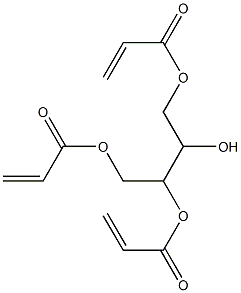 1,2,3,4-Butanetetrol 1,2,4-trisacrylate Struktur