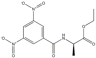 (2R)-2-[(3,5-Dinitrobenzoyl)amino]propanoic acid ethyl ester Struktur