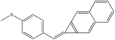 1-[4-(Methylthio)benzylidene]-1H-cyclopropa[b]naphthalene Struktur