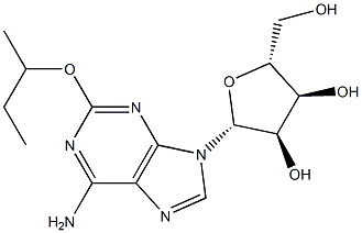 2-(1-Methylpropyloxy)adenosine Struktur