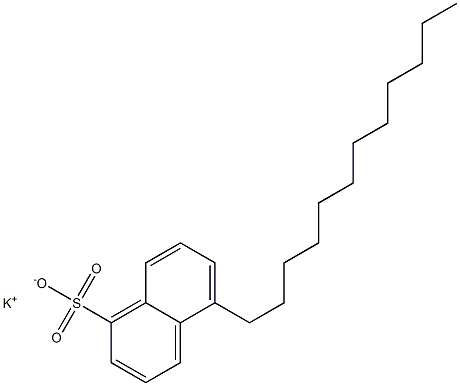 5-Dodecyl-1-naphthalenesulfonic acid potassium salt Struktur