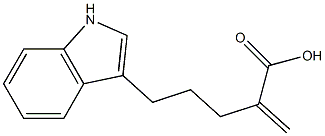 2-Methylene-5-(1H-indol-3-yl)pentanoic acid Struktur