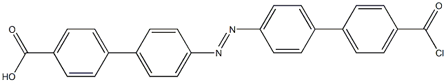 4'-(4'-Chloroformyl-4-biphenylylazo)biphenyl-4-carboxylic acid Struktur