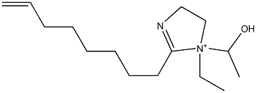 1-Ethyl-1-(1-hydroxyethyl)-2-(7-octenyl)-2-imidazoline-1-ium Struktur