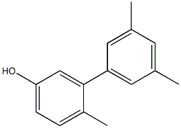 3-(3,5-Dimethylphenyl)-4-methylphenol Struktur