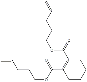 1-Cyclohexene-1,2-dicarboxylic acid bis(4-pentenyl) ester Struktur