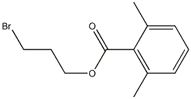 2,6-Dimethylbenzenecarboxylic acid 3-bromopropyl ester Struktur