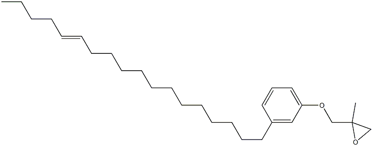 3-(13-Octadecenyl)phenyl 2-methylglycidyl ether Struktur