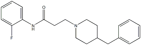 4-Benzyl-N-(2-fluorophenyl)piperidine-1-propanamide Struktur