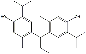 4,4'-(1,1-Propanediyl)bis(2-isopropyl-5-methylphenol) Struktur