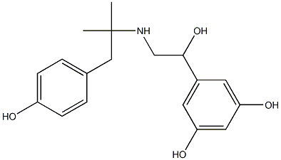 5-[2-[[2-(4-Hydroxyphenyl)-1,1-dimethylethyl]amino]-1-hydroxyethyl]benzene-1,3-diol Struktur