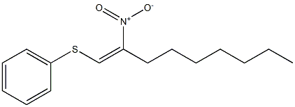 2-Nitro-1-phenylthio-1-nonene Struktur